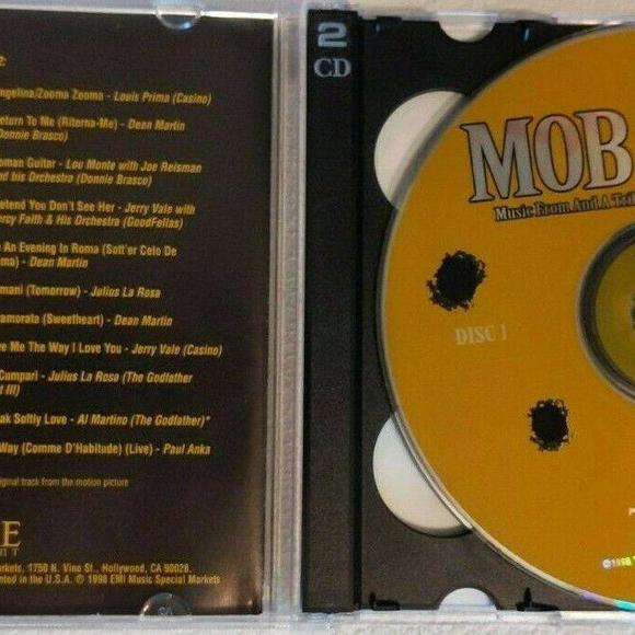 Mob Hits Music From And A Tribute to Mobster Movies Dean Martin Martino Vale CD - Picture 2 of 4